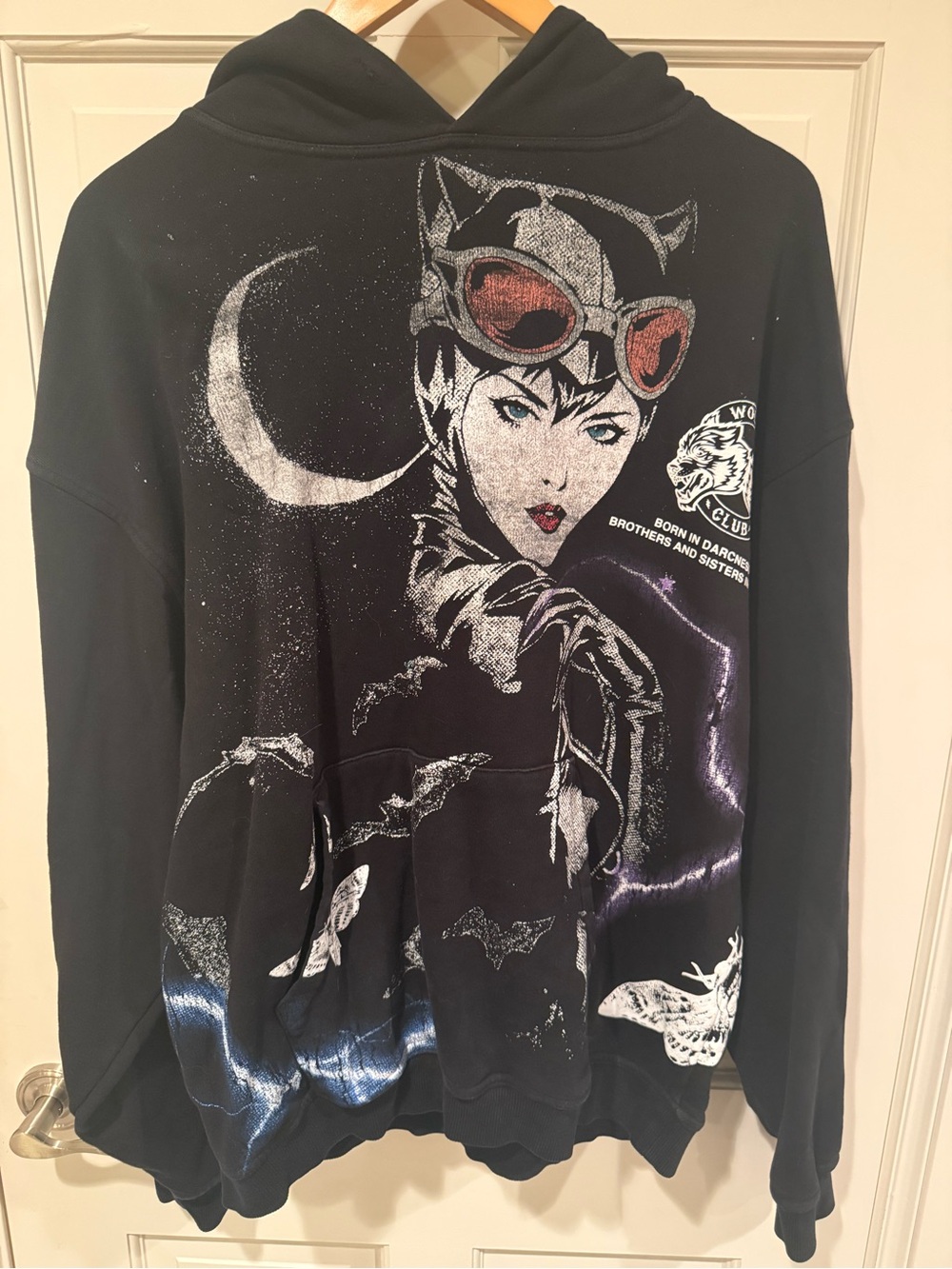 Darc Sport Side by Side Catwoman Black Oversized Hoodie Medium Limited Edition